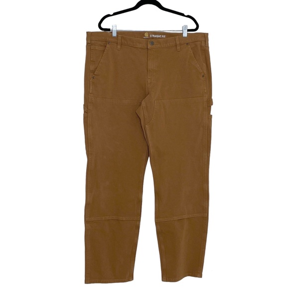 Carhartt Rugged Flex Relaxed Fit Twill Double-Front Pant Carhartt Brown 18 Tall - Picture 1 of 9